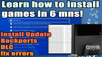 Learn how to install and Update PS4 games using external hdd | PS4 Jailbreak 11.0 and below