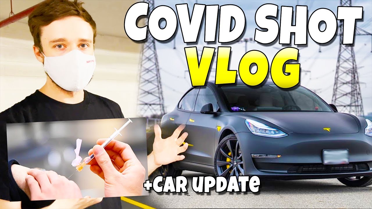 GETTING MY COVID SHOT + MY NEW TESLA MODEL 3 WRAP REVEAL - Vlogmercy