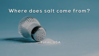 Where does salt come from? Where does salt come from?