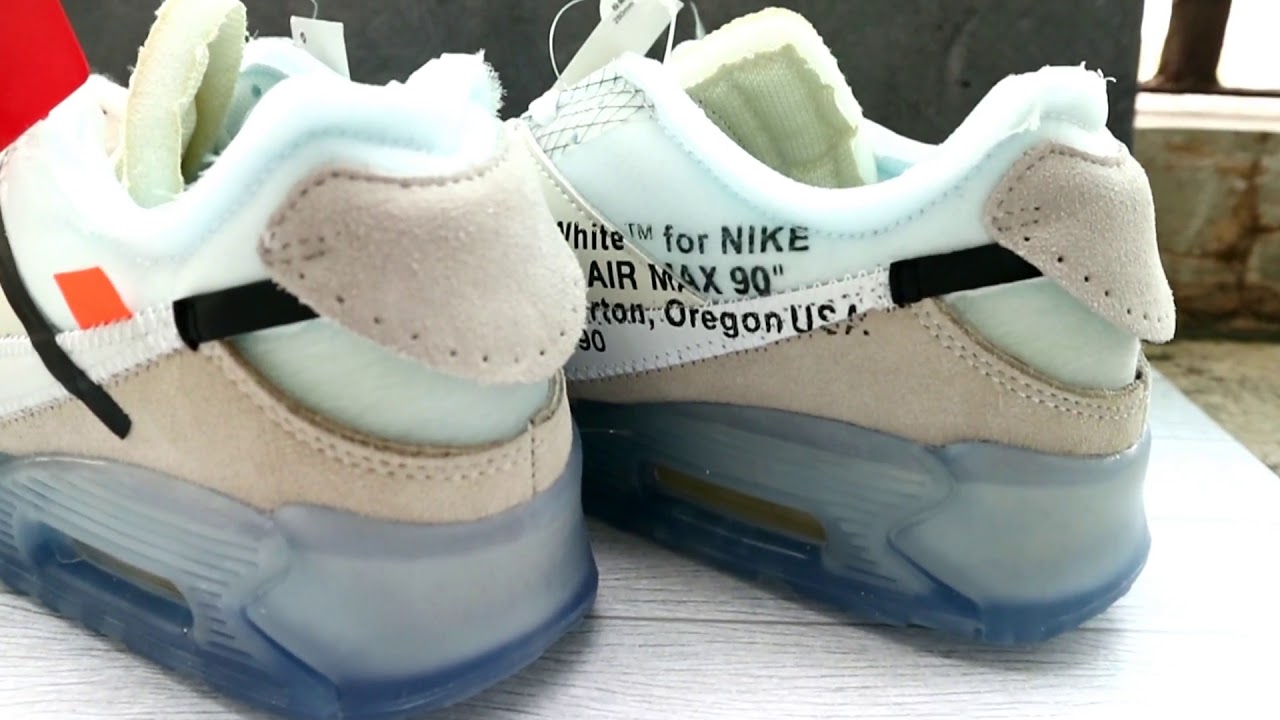 Detail Shot on Nike Air Max 90 Off White UA Version - YouTube
