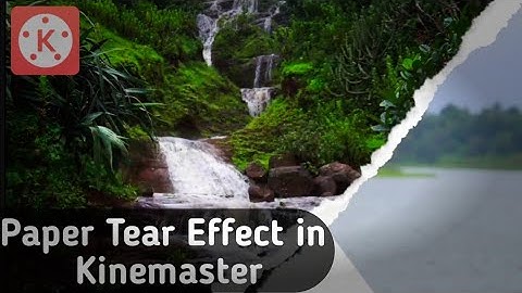 Cinematic Paper Tear Effect in Kinemaster | Paper Tear Effect| kinemaster Tutorial