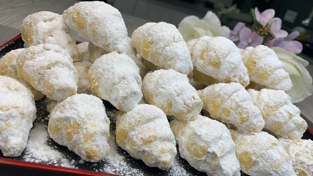 🔱Песочные рогалики. Без яиц, сметаны и творога🔱