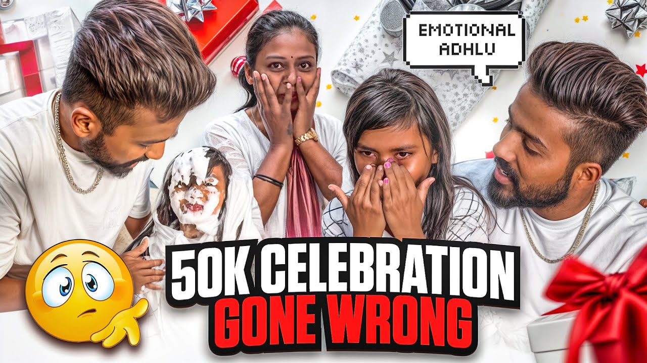 Family yelru Emotional 🥺Adru | happy 50k❤️😍| #mrsudeep #vlog