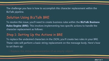How to Use BizTalk 2016 BRE to Replace Characters in JSON Files