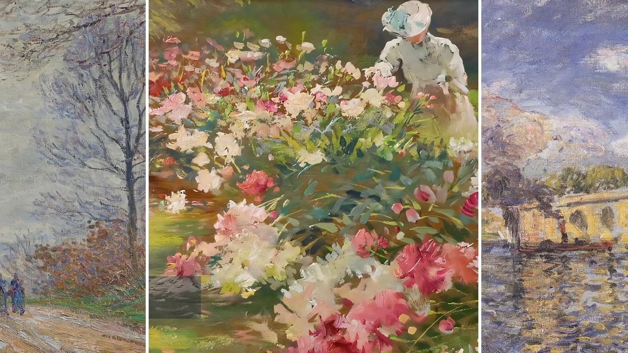 Impressionist Art TV — Silent Art Gallery · September 28 Morning | Browne · Peonies & others