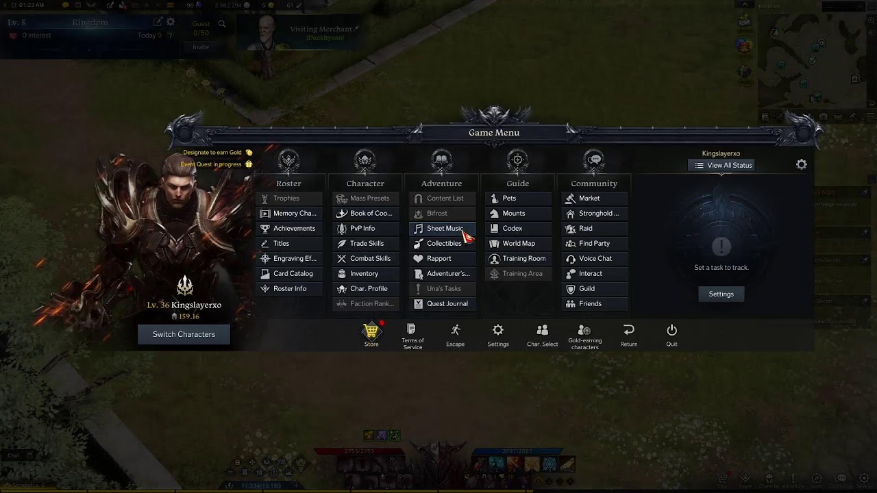 Undawn Daily events, Lost Ark Story