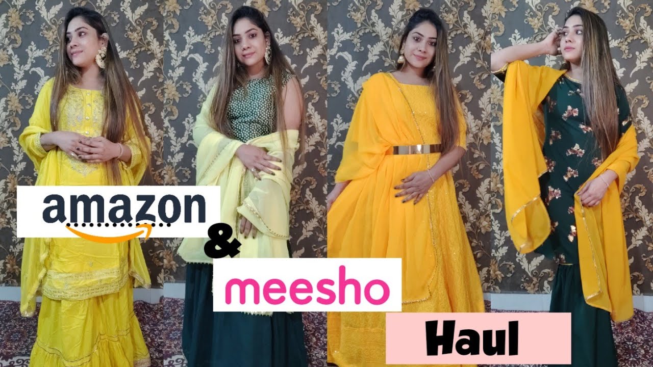 HALDI OUTFIT IDEAS FROM AMAZON #amazonfinds #haldioutfits - YouTube