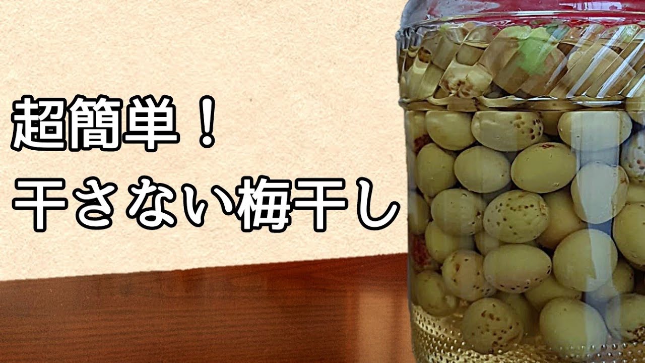 干さない梅干し 洗って漬けるだけ はちみつ梅風 長期保存 甘酢漬け 簡単レシピ Youtube