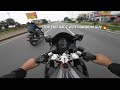 Fastest 220 km covers in 15 mins continental gt 650 vs apache rr 310 on highway battle 