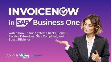 Onboarding InvoiceNow with Your SAP Business One