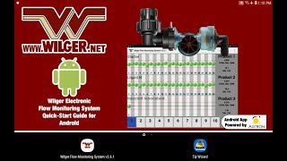 Wilger Electronic Flow Monitoring System  Quick Start App Setup