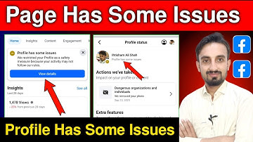 Facebook Profile Has Some Issues | Page Has Some Issues | How to Solve Profile Has Some Issues