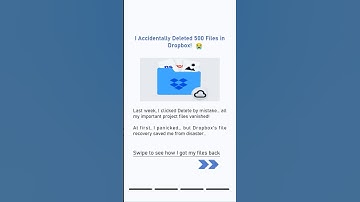 How to restore or recover deleted files or folders in Dropbox #filerecovery #shorts