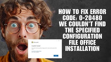 How To Fix Error Code: 0-20480 We Couldn