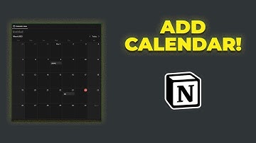 How to Create/Add a Calendar in Notion [EASY]