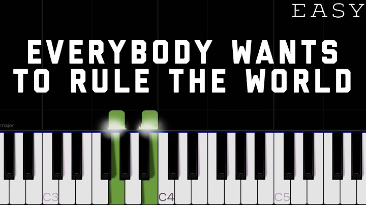 Everybody Wants to Rule the World Piano version - Piano performance video thumbnail