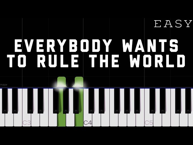 Everybody wants to rule the world – Tears for Fears Sheet music for Piano  (Solo)