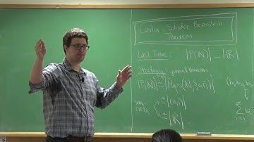Fundamentals of Mathematics - Lecture 32: Cantor-Bernstein-Schroder (without proof)