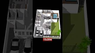 Desain denah rumah mewah dilahan 15x20m