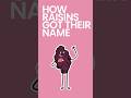 How Raisins Got Their Name #shorts