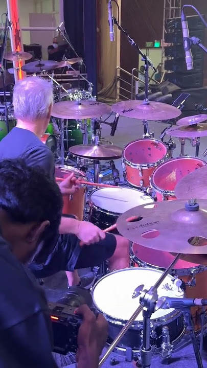 Daveweckl 🔊Sound check seen || Chennai Drum Fest #daveweckl #yamaha #drums #chennaidrumfest