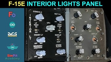 Episode 11 How to build DCS F-15E Interior Lights Panel #dcs #arduino #flightsimulator