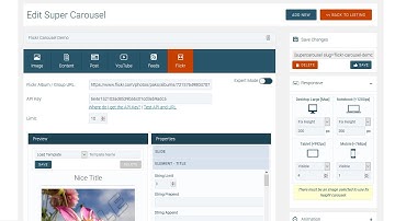Super Flickr Carousel Using WordPress Super Carousel Plugin