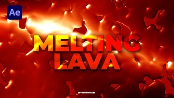 LAVA and FIRE Background Animation - After Effects Tutorial