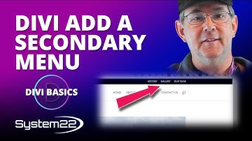 How To Add A Secondary Menu With The Divi Theme 👈👈