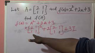 Application of Matrices to Polynomial || Matrices