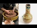 Making a bong on the pottery wheel start to finish