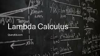 Lambda Calculus Introduction - QueryEd.com Wealth
