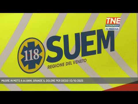 MUORE IN MOTO A 44 ANNI, GRANDE IL DOLORE PER DIEGO | 13/10/2025