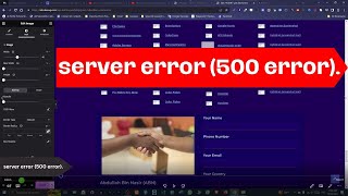 How to solve server error ( 500 error) problem
