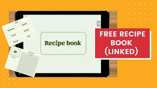Digital Recipe book// free template to download. screenshot 4