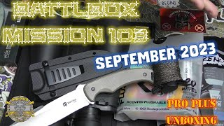 Battlbox Battle Box Mission 103  - September 2023 - Pro Plus Unboxing \& Review