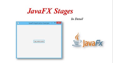 #05 JavaFX Tutorial | Stages