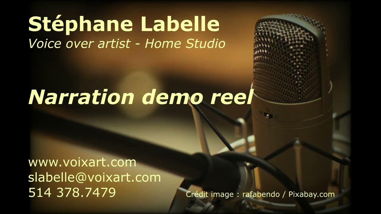 Stephane Labelle voice over narration EN