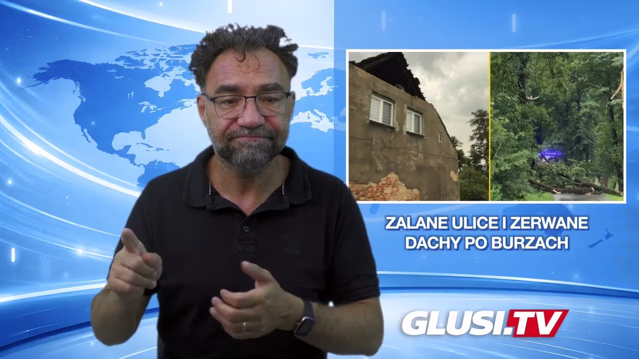 Zalane ulice i zerwane dachy po burzach