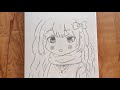 Aesthetic girl drawing ideas || Pencil Sketch for beginners || aesthetic girl drawing tutorial