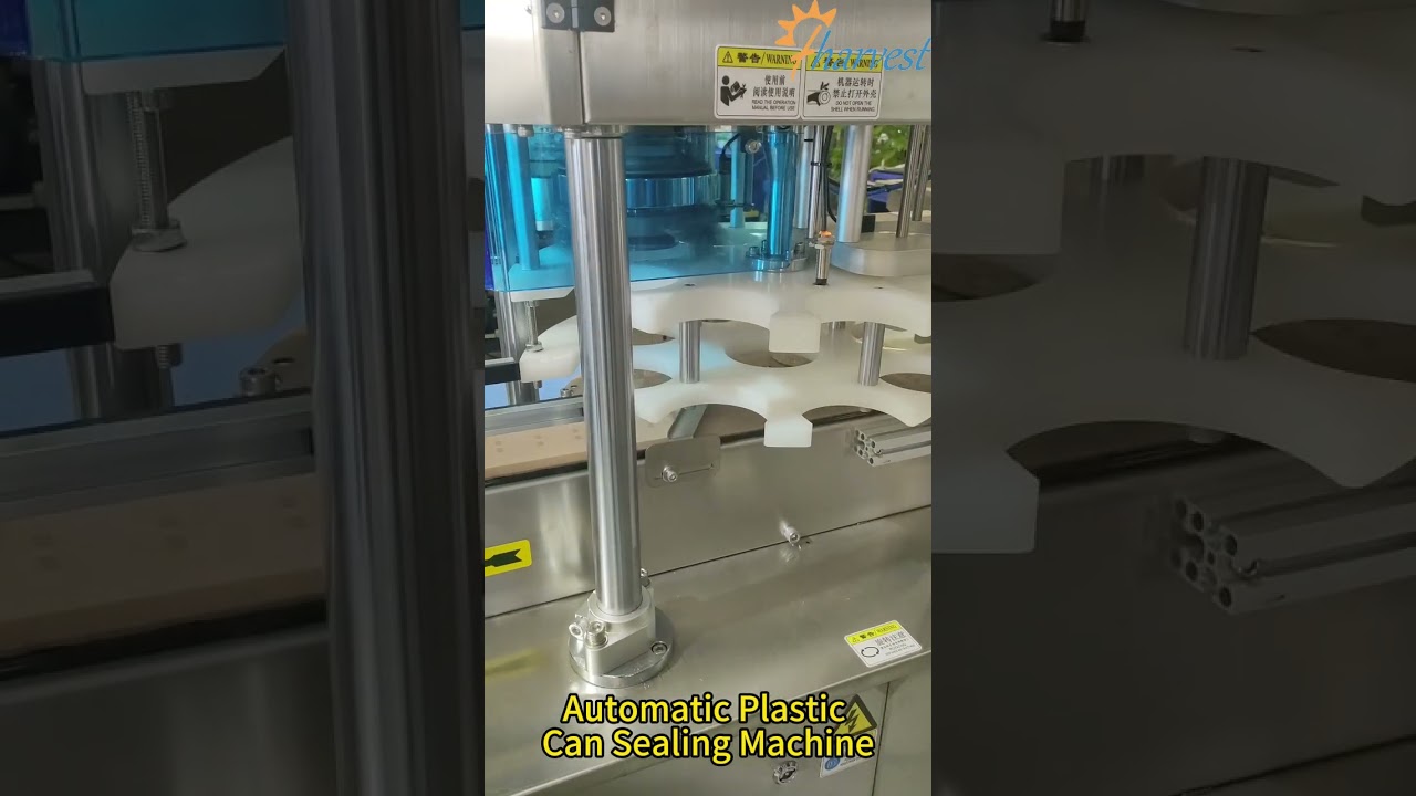 Automatic Plastic Can Sealing Machine, Can Crimper Machine