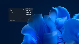 How to show a Windows Performance Widget on your Desktop