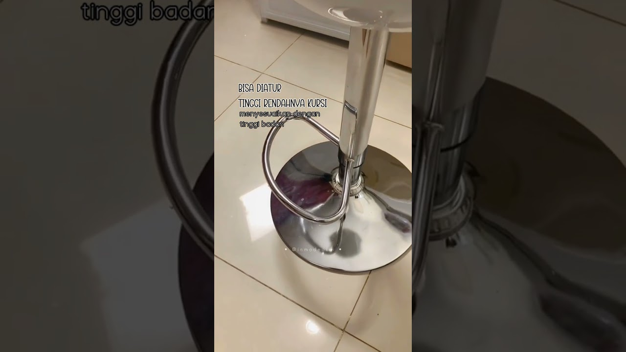 Yang cari kursi bar tinggi nih, kursi bar putar hidrolik, simpel dan elegan. Komen yg mau