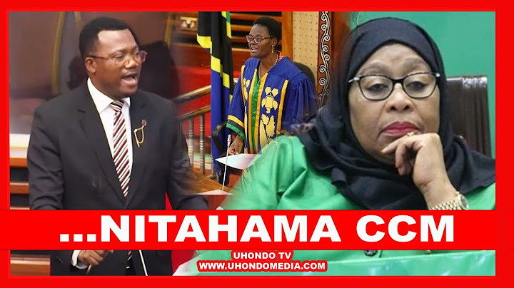 ..."MPINA AJIUZULU UBUNGE/ NITAHAMA CCM/ MAFISADI HAWACHUKULIWI HATUA"