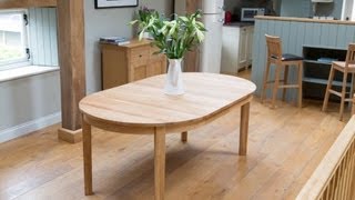 Baltic premium round oak dining table - Top Furniture