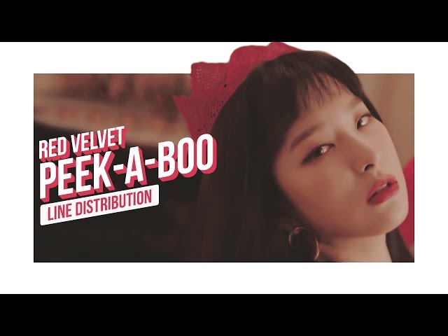 Red Velvet - Peek-A-Boo Line Distribution (Color Coded) | 레드벨벳 - 피카부 class=