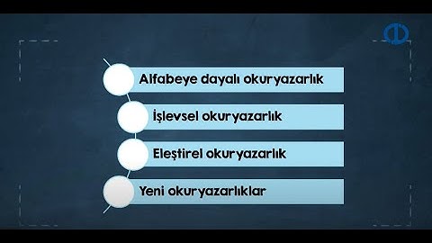 WEB OKURYAZARLIĞI - Ünite 1 Özet