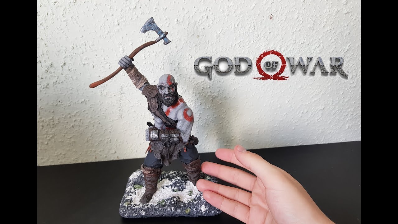 Thor God of War Ragnarok Handmade Polymer Clay Sculpture 