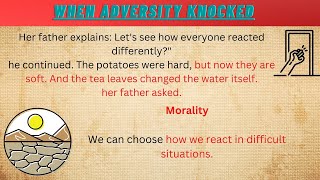 Learn English through story level 1 👍 When Adversity Knocked, English story, Moral Story in English