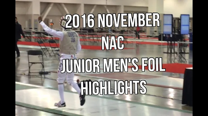 2016 November NAC: Junior Men's Foil Highlights